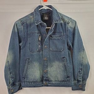SeanJohn Distressed Denim Jacket Blue Medium (693)